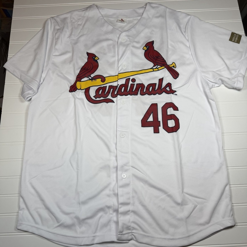 St. Louis‎ Cardinals SGA Paul Goldschmidt Wells Fargo White Jersey Men's XL NWOT